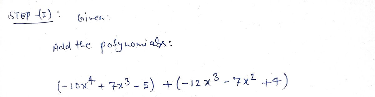 Algebra homework question answer, step 1, image 1